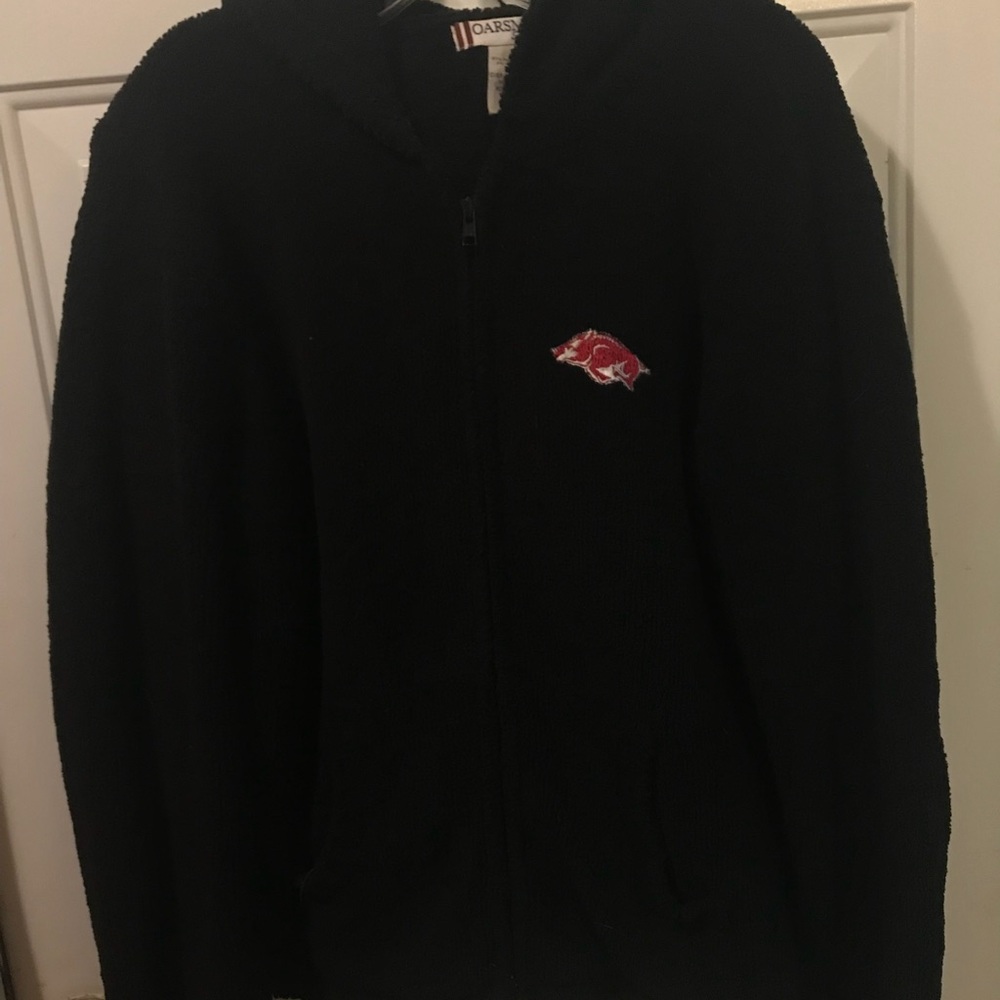 Hooded Razorback Full Zip Sweater